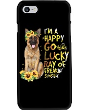 I Am Happy Go Lucky German Shepherd Dog Phone Case tile