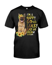I Am Happy Go Lucky German Shepherd Dog Classic T-Shirt front