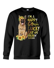 I Am Happy Go Lucky German Shepherd Dog Crewneck Sweatshirt tile