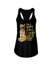 I Am Happy Go Lucky German Shepherd Dog Ladies Flowy Tank tile