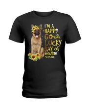 I Am Happy Go Lucky German Shepherd Dog Ladies T-Shirt tile