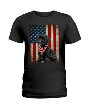 Morkie - American Flag Ladies T-Shirt tile