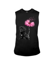 Daisy Ribbon - BLACK Morkie Sleeveless Tee tile