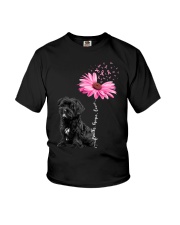Daisy Ribbon - BLACK Morkie Youth T-Shirt tile
