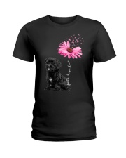 Daisy Ribbon - BLACK Morkie Ladies T-Shirt tile