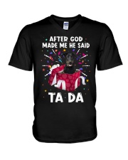 God Said - Beauceron V-Neck T-Shirt tile
