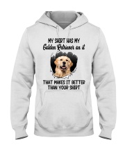 Better Shirt - Golden Retriever 2 Hooded Sweatshirt tile