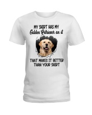 Better Shirt - Golden Retriever 2 Ladies T-Shirt tile