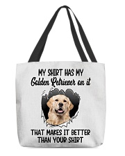 Better Shirt - Golden Retriever 2 All-Over Tote tile