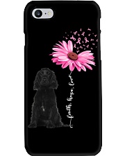 Daisy Ribbon - BLACK Cocker Spaniel Phone Case tile