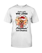 Christmas Girl - TAN Chihuahua 1 Classic T-Shirt tile