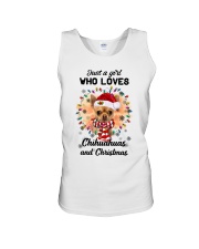 Christmas Girl - TAN Chihuahua 1 Unisex Tank tile