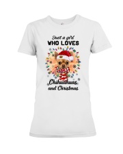 Christmas Girl - TAN Chihuahua 1 Premium Fit Ladies Tee tile