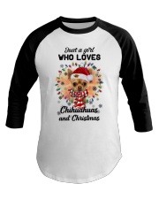 Christmas Girl - TAN Chihuahua 1 Baseball Tee tile