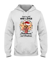 Christmas Girl - TAN Chihuahua 1 Hooded Sweatshirt front
