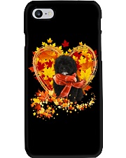 Autumn Leaf - BLACK Shih-Poo Phone Case tile