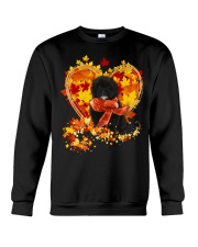 Autumn Leaf - BLACK Shih-Poo Crewneck Sweatshirt tile