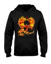 Autumn Leaf - BLACK Shih-Poo Hooded Sweatshirt tile
