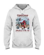 Christmas Air - Border Collie Hooded Sweatshirt front