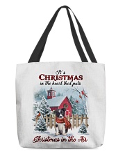Christmas Air - Border Collie All-Over Tote tile