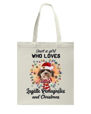 Christmas Girl - Lagotto Romagnolo Tote Bag tile