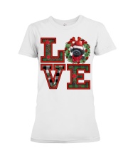 Christmas Love - BLACK Schnoodle Premium Fit Ladies Tee tile