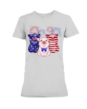 American Firework - Pig Premium Fit Ladies Tee tile