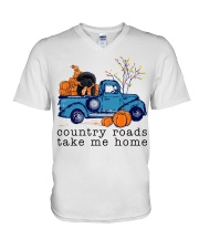 Blue Car - Shoodle V-Neck T-Shirt tile
