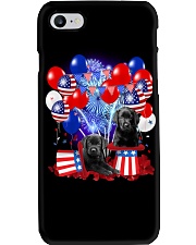 4th July Balloons - Black Labrador Retriever Phone Case tile