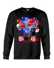 4th July Balloons - Black Labrador Retriever Crewneck Sweatshirt tile