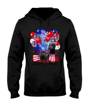 4th July Balloons - Black Labrador Retriever Hooded Sweatshirt tile