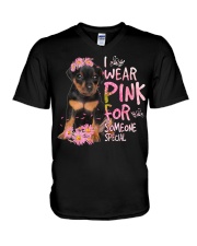 For Someone - Miniature Pinscher V-Neck T-Shirt tile
