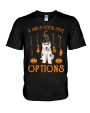 Options - Husky 2 V-Neck T-Shirt tile