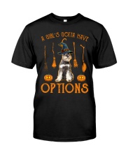 Options - GREY Miniature Schnauzer Premium Fit Mens Tee tile