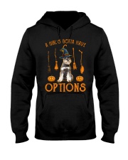 Options - GREY Miniature Schnauzer Hooded Sweatshirt tile