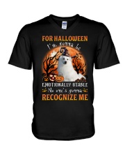 Recognize - American Eskimo V-Neck T-Shirt tile