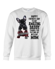 Happy father Day - French Bulldog Crewneck Sweatshirt tile
