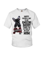 Happy father Day - French Bulldog Youth T-Shirt tile
