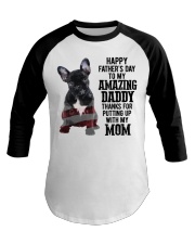 Happy father Day - French Bulldog Baseball Tee tile