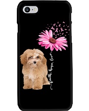 Daisy Ribbon - APRICOT Maltipoo Phone Case tile