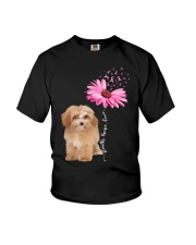Daisy Ribbon - APRICOT Maltipoo Youth T-Shirt tile