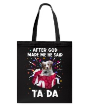God Said - RED MERLE Australian Shepherd Tote Bag tile