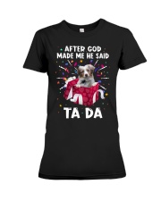 God Said - RED MERLE Australian Shepherd Premium Fit Ladies Tee tile