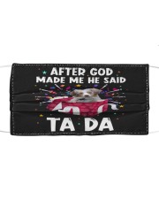 God Said - RED MERLE Australian Shepherd Mask tile