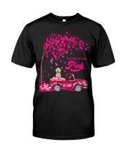LBN October Pink Truck Goldendoodle 3 Premium Fit Mens Tee tile