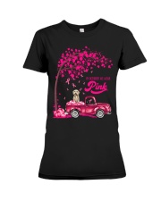 LBN October Pink Truck Goldendoodle 3 Premium Fit Ladies Tee tile