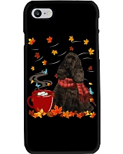 Hot Chocolate - BLACK American Cocker Spaniel Phone Case tile