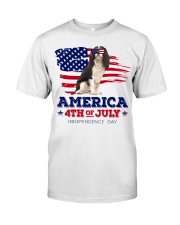 American 4th July - Cavalier King Charles Spaniel Classic T-Shirt front