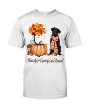Thankful Fall - Black labrador Classic T-Shirt tile