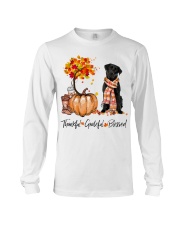 Thankful Fall - Black labrador Long Sleeve Tee tile